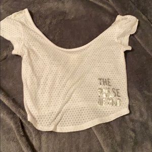 White crop top